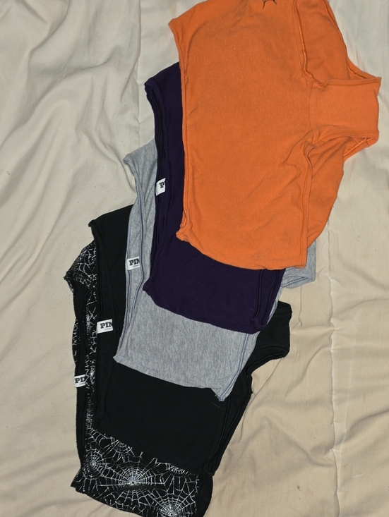 PINK Victoria's Secret Other - Set Of Halloween Boyshort Panties - Orange, Purple, Gray, Black